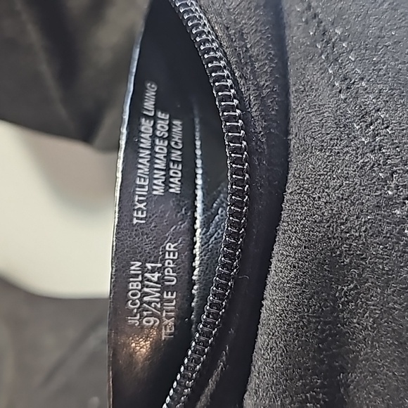 JLO Coblin Over The Knee Boot Black Suede 5" heel Flirty 9.5 Ankle Side Zip VGUC - Picture 16 of 16